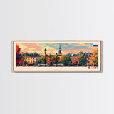 Tver Russia Travel Art, City Art, Framed Canvas Print or Metal Wall Art, Europe Travel Poster, Panoramic Wall Art, Extra Wide Wall Art