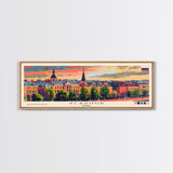 Vladimir Russia Wall Art, Panoramic Travel Poster, Panoramic Framed Canvas Print, City Wall Art, Wall Hanging Home Decor, Travel Art