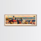 ŠIauliai Lithuania Travel Print Wall Art, Panoramic City Art, Travel Art, Wall Decor, Vacation Gift, Framed Canvas Print Or Metal Art