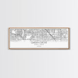 Panoramic Garden Grove City Map, California Art, Map Print, Minimalist Wall Art, Canvas Art, Housewarming Gift, Street Map Art, Closing Gift