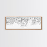 Panoramic Helsinki City Map, Finland Art, Map Print, Minimalist Wall Art, Canvas Art, Housewarming Gift, Street Map Art, Closing Gift