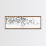 Panoramic Irvine City Map, California Art, Map Print, Minimalist Wall Art, Canvas Art, Housewarming Gift, Street Map Art, Closing Gift