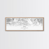 Panoramic Kyiv City Map, Ukraine Art, Map Print, Minimalist Wall Art, Canvas Art, Housewarming Gift, Street Map Art, Closing Gift