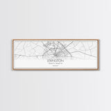 Panoramic Lexington City Map, Kentucky Art, Map Print, Minimalist Wall Art, Canvas Art, Housewarming Gift, Street Map Art, Closing Gift