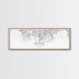 Panoramic Las Vegas  City Map, Nevada Art, Map Print, Minimalist Wall Art, Canvas Art, Housewarming Gift, Street Map Art, Closing Gift