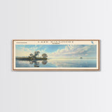 Lake Kissimmee Florida Framed Canvas Print, Lake House Decor, Panoramic Wall Art, Travel Poster, Scenic Lake Painting, Nature Art