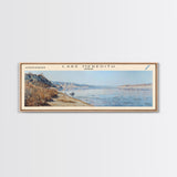 Lake Meredith Texas Framed Canvas Print, Lake House Decor, Panoramic Wall Art, Travel Poster, Scenic Landscape Painting, Bedroom Decor