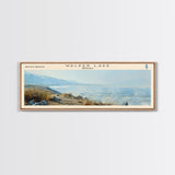 Walker Lake Nevada Panoramic Wall Art, Framed Canvas Print, Lake House Decor, Travel Poster, Serene Landscape, Home Decor