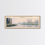 Winnipegosis Panoramic Wall Art, Framed Canvas Print, Lake House Decor, Travel Poster, Serene Landscape, Home Decor