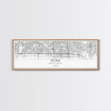 Panoramic Peoria City Map, Arizona Art, Map Print, Minimalist Wall Art, Canvas Art, Housewarming Gift, Street Map Art, Closing Gift