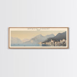 Amalfi Coast COUNTRY Travel Poster Print, Framed Canvas Print, Italy Travel Art, Wood Framed Art, Wall Hanging, Home Decor