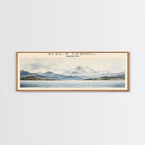 Beagle Channel Travel Poster Print, Framed Canvas Print, COUNTRY Travel Art, Wood Framed Art, Wall Hanging, Home Decor