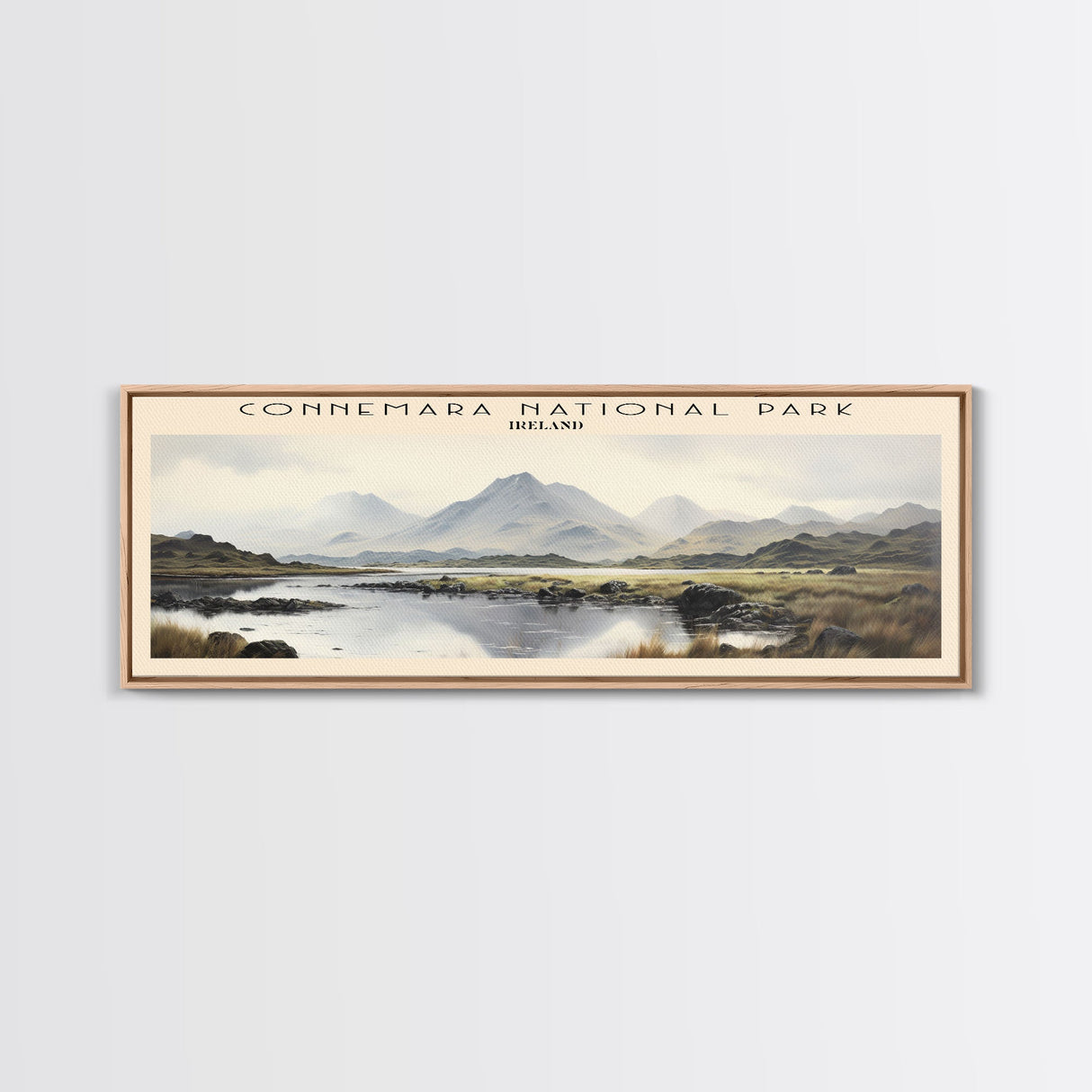 Connemara National Park Travel Print Wall Art, Travel Poster Print, Retro Style COUNTRY Home Decor, Wall Hanging, Travel Gift Idea, Unique Metal Art