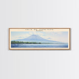 Isla de Ometepe Framed Canvas Print Travel Poster | Wall Art | Home Decor | Gift For Travel Lover | Wall Hanging | Original Art