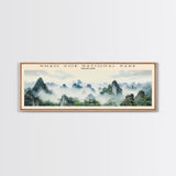 Khao Sok National Park COUNTRY | Framed Travel Poster Canvas Print | Trendy Wall Art | Watercolor Painting | Living Room Art | Unique Art