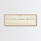 Lencois Maranhenses National Park COUNTRY Travel Poster Print, Framed Canvas Print, COUNTRY Travel Art, Wood Framed Art, Wall Hanging, Home Decor