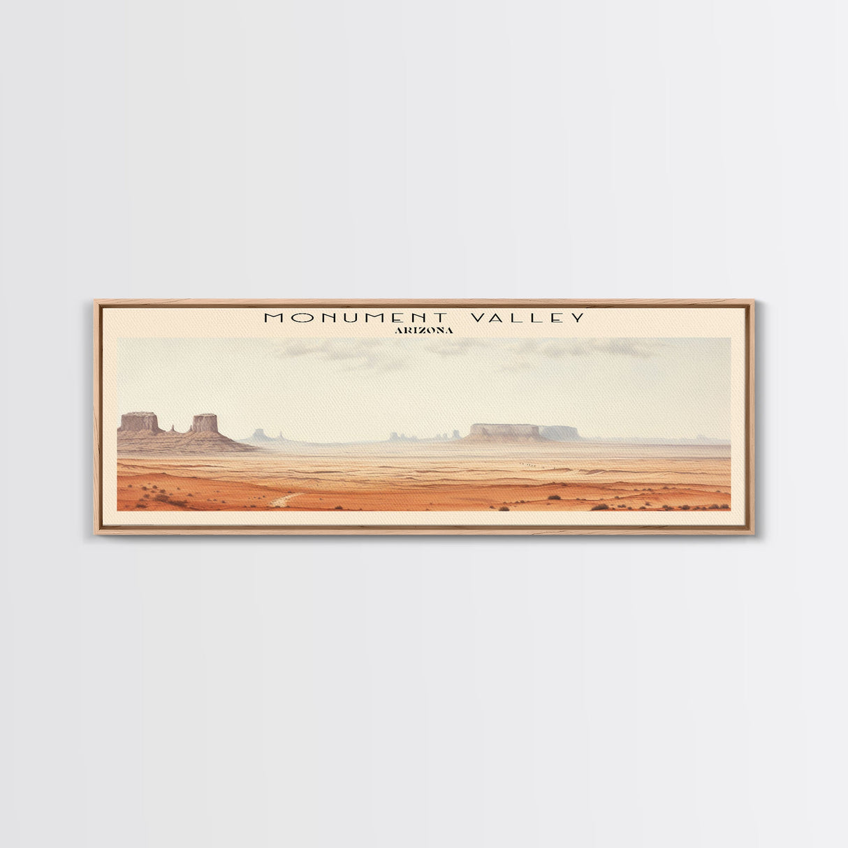 Monument Valley Travel Print Wall Art, Travel Poster Print, Retro Style COUNTRY Home Decor, Wall Hanging, Travel Gift Idea, Unique Metal Art