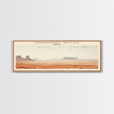 Monument Valley Travel Print Wall Art, Travel Poster Print, Retro Style COUNTRY Home Decor, Wall Hanging, Travel Gift Idea, Unique Metal Art