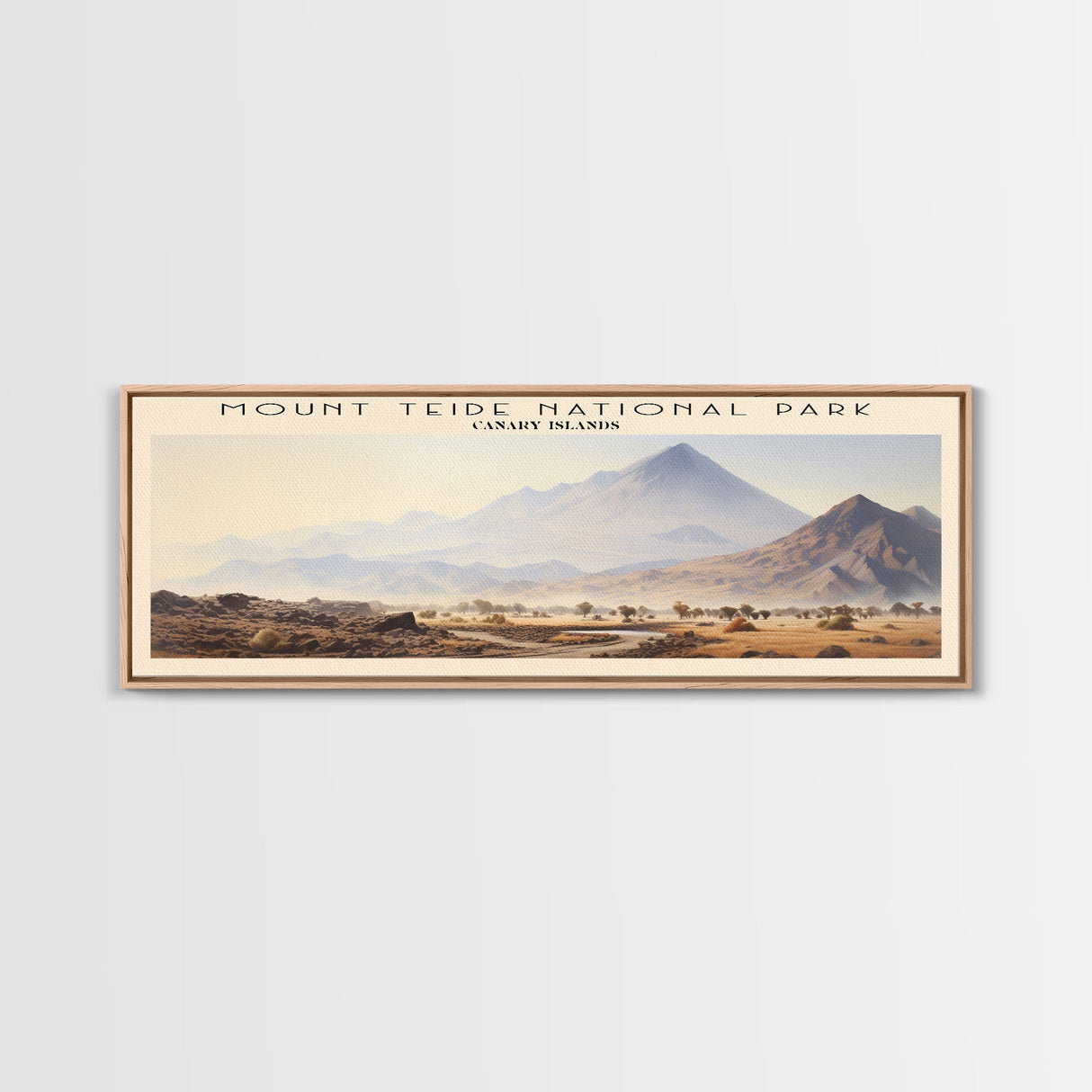 Mount Teide National Park Travel Print Wall Art, Travel Poster Print, Retro Style COUNTRY Home Decor, Wall Hanging, Travel Gift Idea, Unique Metal Art