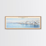 Mykonos COUNTRY Travel Poster Print, Framed Canvas Print, COUNTRY Travel Art, Wood Framed Art, Wall Hanging, Home Decor