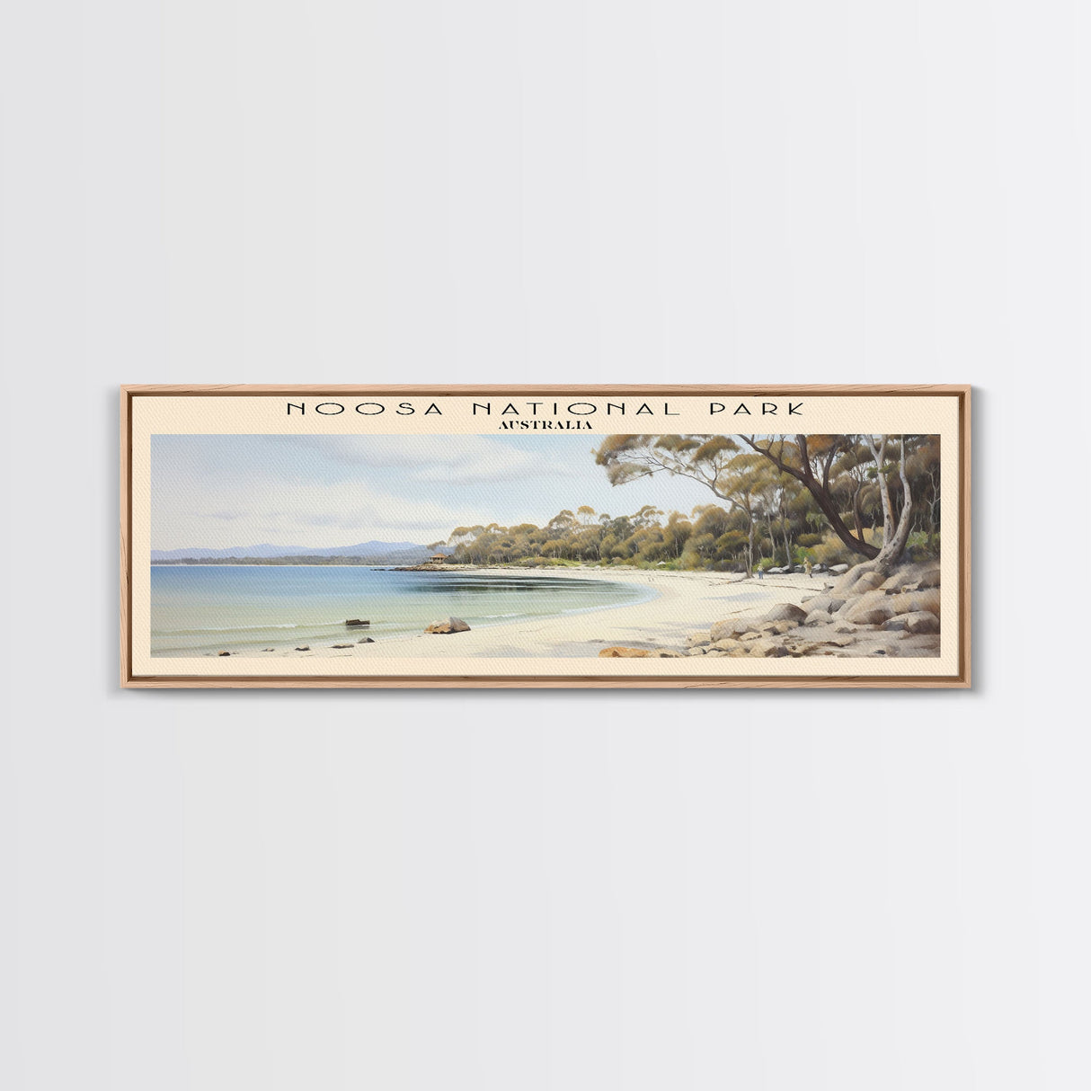 Noosa National Park Travel Print Wall Art, Travel Poster Print, Retro Style COUNTRY Home Decor, Wall Hanging, Travel Gift Idea, Unique Metal Art