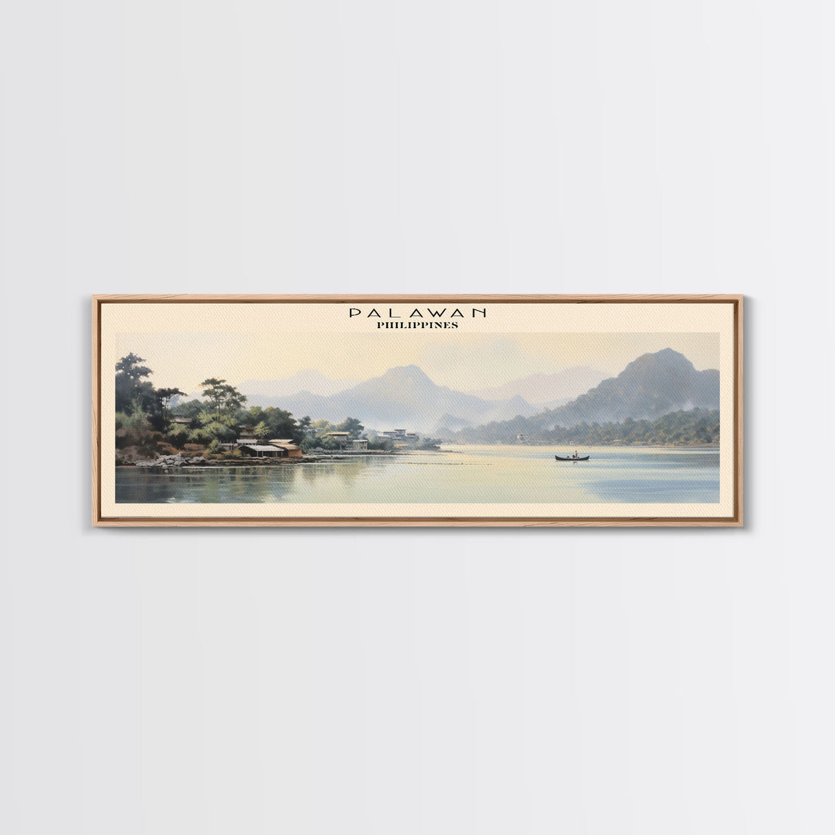 Palawan Framed Canvas Print Travel Poster | Wall Art | Home Decor | Gift For Travel Lover | Wall Hanging | Original Art