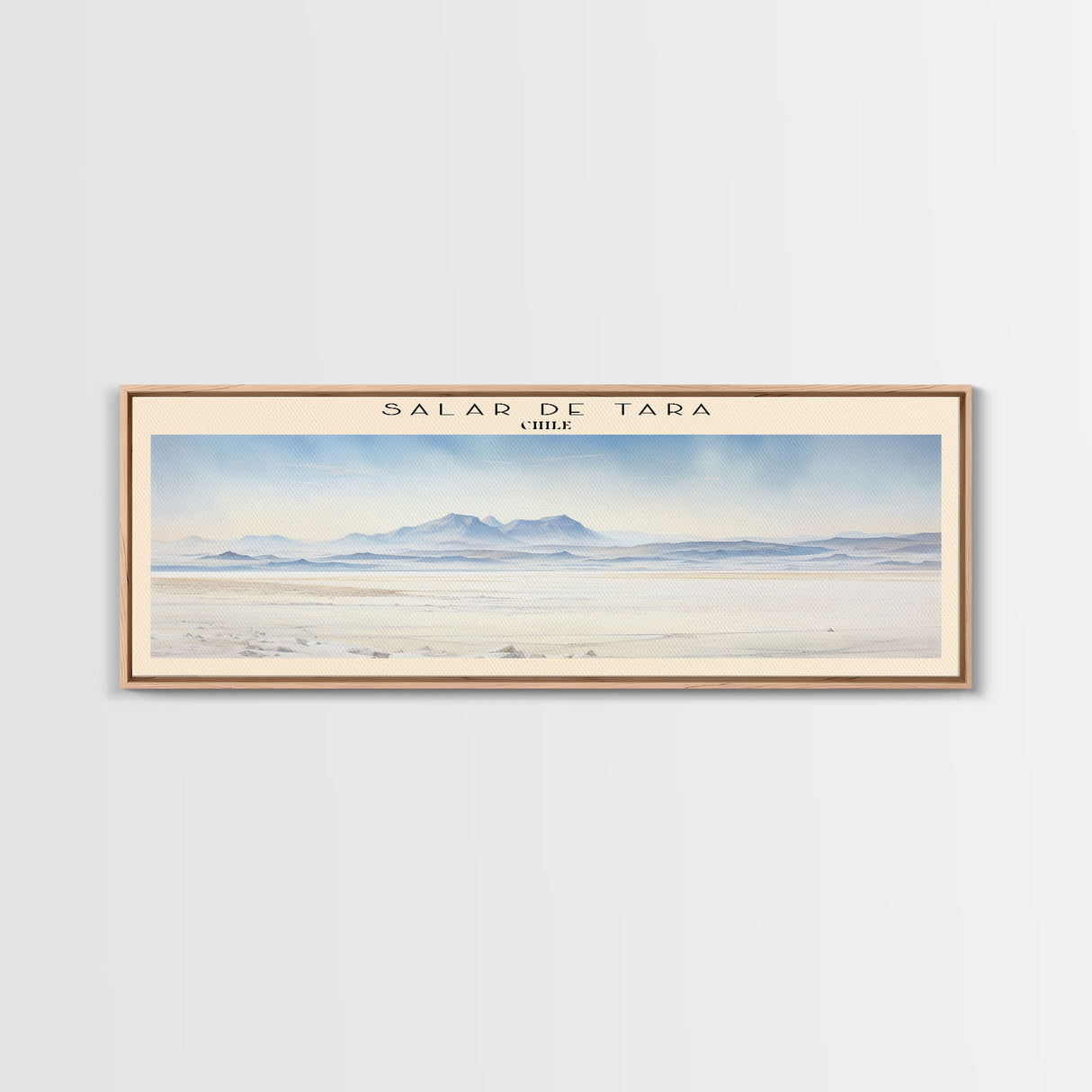 Salar de Tara Travel Print Wall Art, Travel Poster Print, Retro Style COUNTRY Home Decor, Wall Hanging, Travel Gift Idea, Unique Metal Art