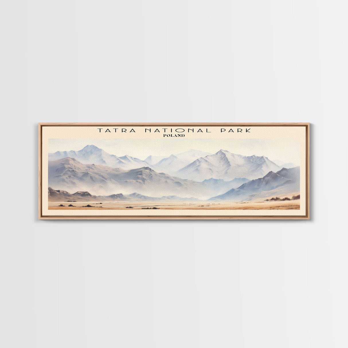 Tatra National Park Travel Poster Print, Framed Canvas Wall Art, Metal Wall Art, COUNTRY art, Gift For Him, Travel Wall Art, Travel Lover Gift