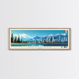 Panoramic Travel Poster Abbotsford, Canada Canvas Print, Abbotsford, Canada Painting, Canada Art, Abbotsford Travel Art, Guest Room Painting