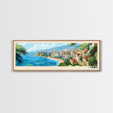 Antananarivo, Madagascar Panoramic Travel Poster Canvas Print, Antananarivo, Madagascar Painting, Madagascar Art, Antananarivo Panoramic Travel Art, Travel Painting