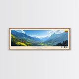 Armenia, Colombia Panoramic Travel Poster Canvas Print, Armenia, Colombia Painting, Colombia Art, Armenia Panoramic Travel Art, Travel Painting