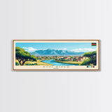 Athi River, Kenya Panoramic Travel Poster Canvas Print, Athi River, Kenya Painting, Kenya Art, Athi River Panoramic Travel Art, Travel Painting