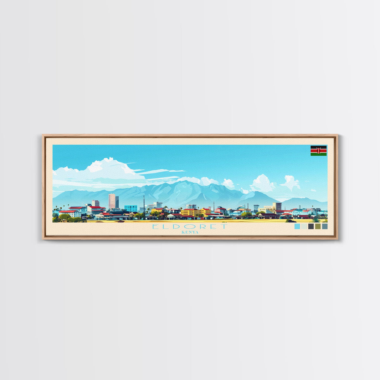 El-Obeid,  Sudan Travel Poster Panoramic Canvas Print, El-Obeid,  Sudan Painting,  Sudan Art, El-Obeid Travel Art, Guest Room Painting