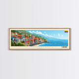 Floridablanca, Colombia Panoramic Travel Poster Canvas Print, Floridablanca, Colombia Painting, Colombia Art, Floridablanca Travel Art, Guest Room Painting