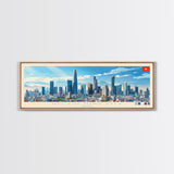 Ho Chi Minh City, Vietnam Panoramic Travel Poster Canvas Print, Ho Chi Minh City, Vietnam Painting, Vietnam Art, Ho Chi Minh City Panoramic Travel Art, Travel Painting