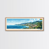 La Guardia, Bolivia Travel Poster Panoramic Canvas Print, La Guardia, Bolivia Painting, Bolivia Art, La Guardia Travel Art, Guest Room Painting