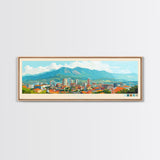 Lubango, Angola Panoramic Travel Poster Canvas Print, Lubango, Angola Painting, Angola Art, Lubango Panoramic Travel Art, Travel Painting