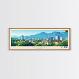 Panoramic Travel Poster Mutare, Zimbabwe Canvas Print, Mutare, Zimbabwe Painting, Zimbabwe Art, Mutare Travel Art, Guest Room Painting