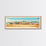 Nugaal, Somalia Panoramic Travel Poster Canvas Print, Nugaal, Somalia Painting, Somalia Art, Nugaal Travel Art, Living Room Painting