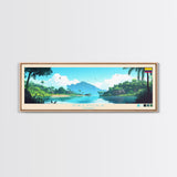 Palmira, Colombia Panoramic Travel Poster Canvas Print, Palmira, Colombia Painting, Colombia Art, Palmira Travel Art, Living Room Painting