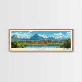 Pilar, Argentina Travel Poster Panoramic Canvas Print, Pilar, Argentina Painting, Argentina Art, Pilar Travel Art, Guest Room Painting