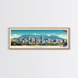 Pretoria, South Africa Panoramic Travel Poster Canvas Print, Pretoria, South Africa Painting, South Africa Art, Pretoria Travel Art, Living Room Painting