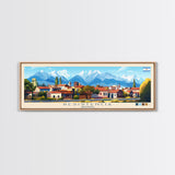 Resistencia, Argentina Panoramic Travel Poster Canvas Print, Resistencia, Argentina Painting, Argentina Art, Resistencia Travel Art, Guest Room Painting