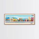 Panoramic Travel Poster Reynosa, Mexico Canvas Print, Reynosa, Mexico Painting, Mexico Art, Reynosa Travel Art, Guest Room Painting