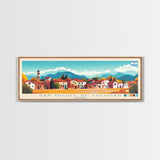 Panoramic Travel Poster San Miguel de Tucuman, Argentina Canvas Print, San Miguel de Tucuman, Argentina Painting, Argentina Art, San Miguel de Tucuman Travel Art, Guest Room Painting