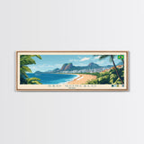 Sao Goncalo, Brazil Panoramic Travel Poster Canvas Print, Sao Goncalo, Brazil Painting, Brazil Art, Sao Goncalo Travel Art, Guest Room Painting