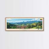 Soledad, Colombia Travel Poster Panoramic Canvas Print, Soledad, Colombia Painting, Colombia Art, Soledad Travel Art, Guest Room Painting