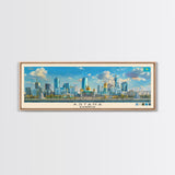 Astana, Kazakhstan Panoramic Canvas Print, Astana, Kazakhstan Painting, Kazakhstan Art, Astana Travel Poster, Travel Art, Vacation Gift