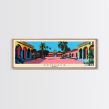 Apodaca, Mexico Panoramic Canvas Print, Apodaca, Mexico Painting, Mexico Art, Apodaca Travel Poster, Travel Art, Vacation Gift