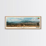 Arba Minch, Ethiopia Panoramic Canvas Print, Arba Minch, Ethiopia Painting, Ethiopia Art, Arba Minch Travel Poster, Travel Art, Housewarming Gift